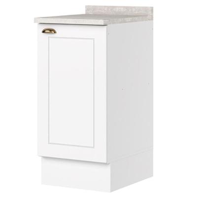 Balcao Com Tampo 1 Porta 40 Cm Americana Branco Calcare Henn Branco Calcare