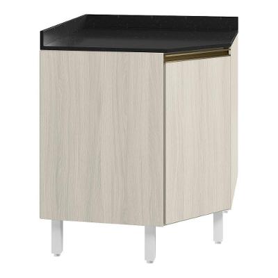 Balcao Canto Obliquo Tampo Mdf Kali 12222 Bianco Toq Bianco Toq Nicioli Bianco Toq Bianco Toq