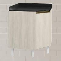 Balcao Canto Obliquo Tampo Mdf Kali 12222 Bianco Toq Bianco Toq Nicioli Bianco Toq Bianco Toq - 2
