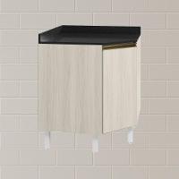 Balcao Canto Obliquo Tampo Mdf Kali 12222 Bianco Toq Bianco Toq Nicioli Bianco Toq Bianco Toq - 8