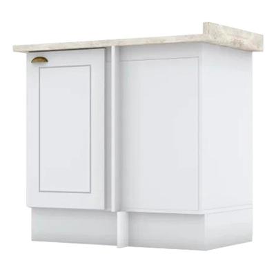 Balcao Canto Reto Com Tampo 84 Cm Americana Branco Calcare Henn Branco Calcare