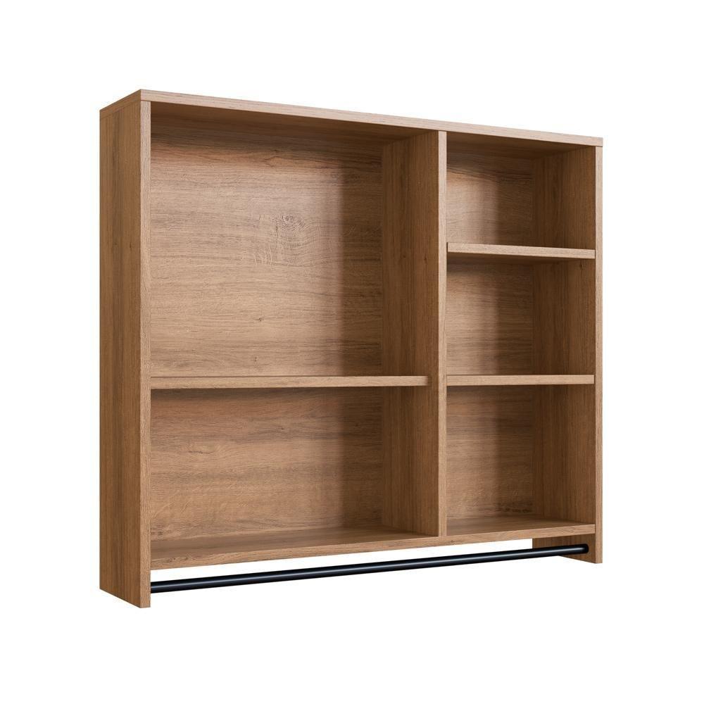 Armário Espelheira Suspenso 80cm 1 Porta P1042 Mell Pp Milani Store Mel - 5