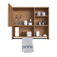 Armário Espelheira Suspenso 80cm 1 Porta P1042 Mell Pp Milani Store Mel - 2