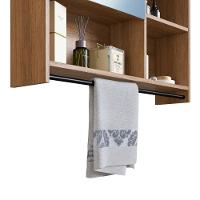 Armário Espelheira Suspenso 80cm 1 Porta P1042 Mell Pp Milani Store Mel - 6