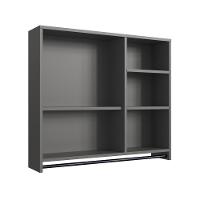 Armario Espelheira Suspenso 80cm 1 Porta P1042 Grafite Pp Milani Store Grafite - 5