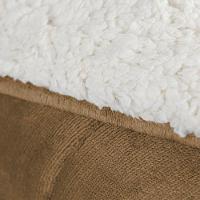 Edredom Bariloche Queen Dupla Face Sherpa - Cáqui - 100% Poliéster - 3