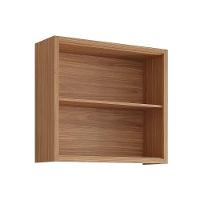 Armário Aéreo Cozinha Modulado Estela C- 2 Portas Basculantes Ripada 80 Cm Cinamomo-titanium - Mgm