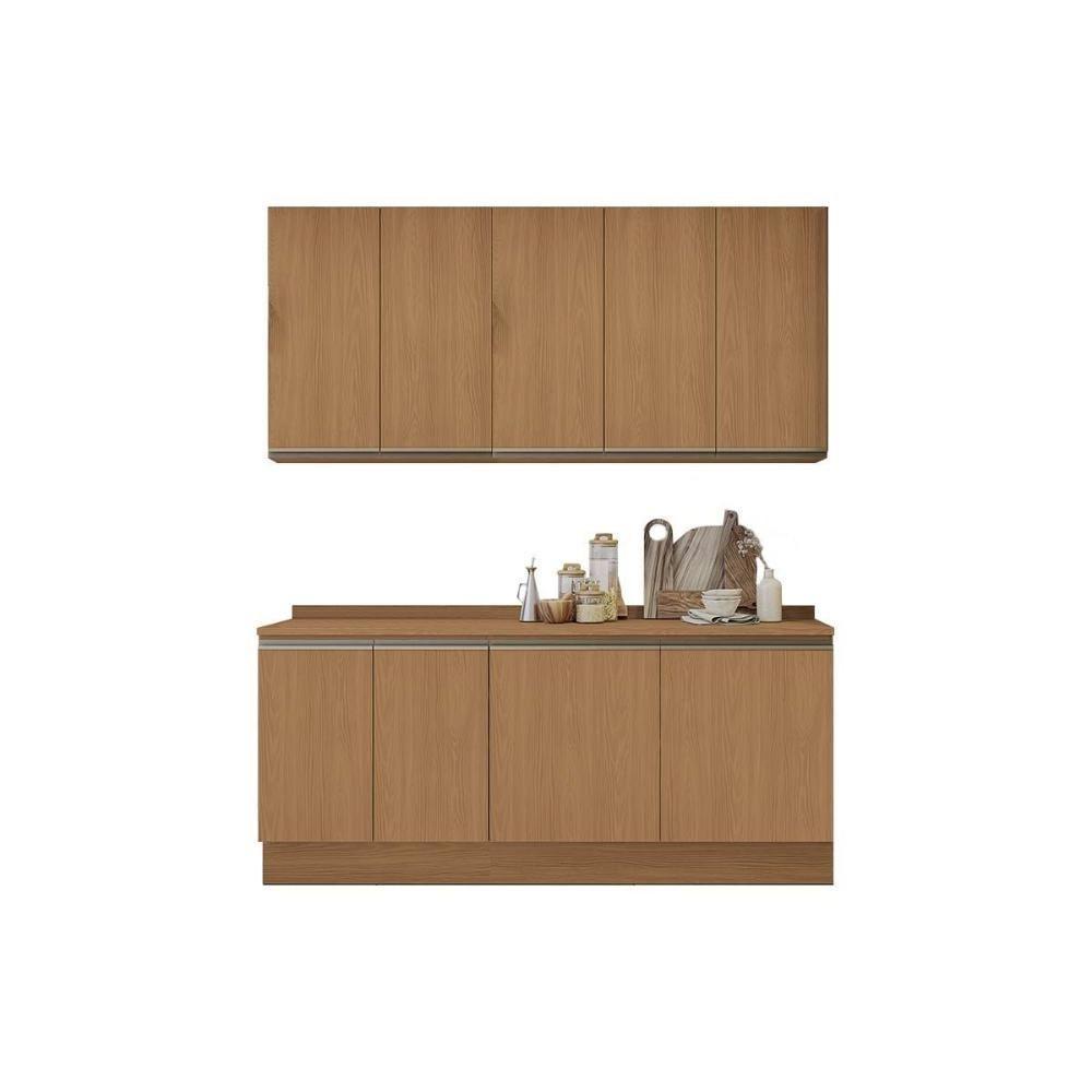 Cozinha Modulada Kappesberg Maxxi 6 Peças (2aéreos+2balcões+2complementos) C6p37 Canela-kappesberg - 1