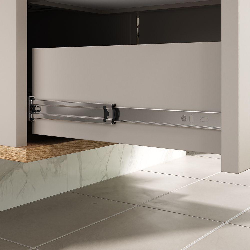 Conjunto De Banheiro Aqua 76cm Estilare Cnj4006 Nude/carvalho - 4