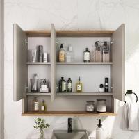 Conjunto De Banheiro Aqua 76cm Estilare Cnj4006 Nude/carvalho - 8