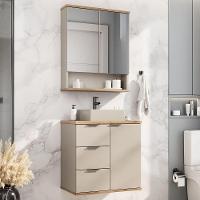 Conjunto Com Cuba Aqua 56,7cm Estilare Cnj4005 Nude/carvalho - 1