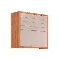 Armário Aéreo Cozinha Modulado Eloise C- 2 Portas Basculante Riscadas 80 Cm Cinamomo-off White - Mgm - 1