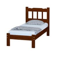 Cama Solteiro Madeira Maciça Reforçada Marrom - 2