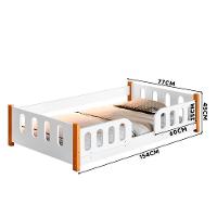 Cama De Chão Montessoriana Infantil Branca Com Gradinha - 6