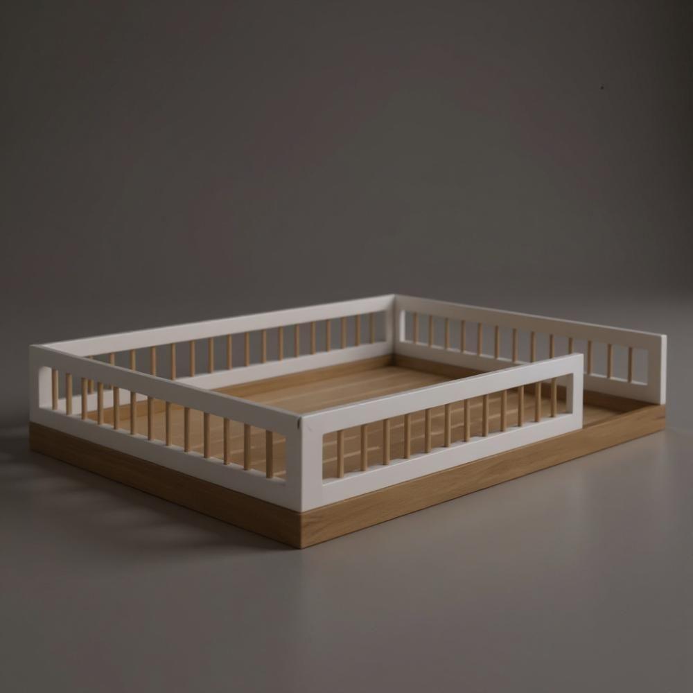 Cama Infantil Casal Montessoriana Com Grade De Proteção - 8