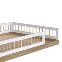 Cama Infantil Casal Montessoriana Com Grade De Proteção - 5