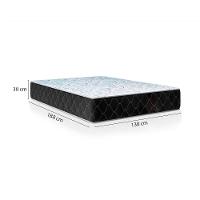 Cama Box Baú Casal Sintético Preto Com Colchão Espuma D33 Marrocos 30cm - 2