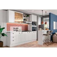 Cozinha Modulada Carraro Bella 9 Peças (2aéreos+3balcões+1paneleiro+1ilha+2complementos) C9p52 Branco-carraro - 1