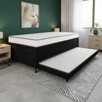 Cama Bibox Solteiro Ortopédica Com Cama Auxiliar Conjugada 88x188x51cm Dani Preto/branco - 7