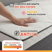 Cama Bibox Com Baú Solteiro Ortopédica Com Cama Auxiliar Conjugada 88x188x51cm Gabi Cinza/branco - 5