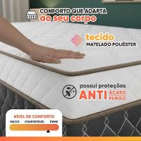 Cama Bibox Solteiro Ortopédica Com Cama Auxiliar Conjugada 88x188x51cm Dani Cinza/branco - 5
