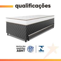Cama Bibox Solteiro Ortopédica Com Cama Auxiliar Conjugada 88x188x51cm Dani Cinza/branco - 10