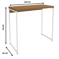 Mesa Escrivaninha E Nicho Estante Canela Branco Kpb Canela Branco