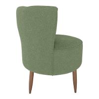 Poltrona Decorativa Pes Palito Savana Boucle Oliva Milani Store Oliva - 2