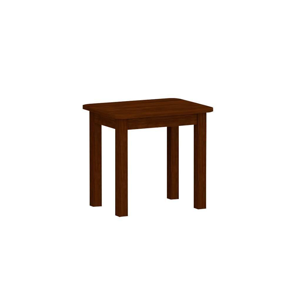 Mesa De Jantar 4 Lugares 67x88 Madeira Maciça Castanho - 2