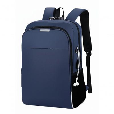 Mochila Para Notebook Executiva Usb Antirrespingos Com Compartimento Acolchoado Azul