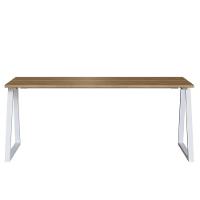Mesa Para Escritorio Office 160 Cm 25861 Nogal Sevilha Branco Artesano Nogal Sevilha Branco - 1