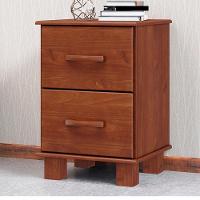 Mesa De Cabeceira Madeira Maciça 2 Gavetas 42 Cm 1137 Imbuia Milani Store Imbuia