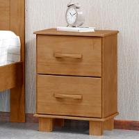 Mesa De Cabeceira Madeira Maciça 2 Gavetas 42 Cm 1137 Freijo Milani Store Freijo - 2