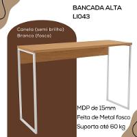 Mesa Bancada Alta Gourmet 136x91 Li043 Canela Branco Kpb Canela Branco - 5