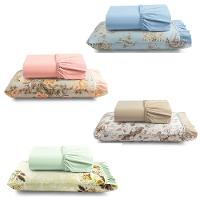 Kit Jogo De Cama Lençol Solteiro Minuano 2 Peças Com 4 Unidades - 100% Algodão - 1