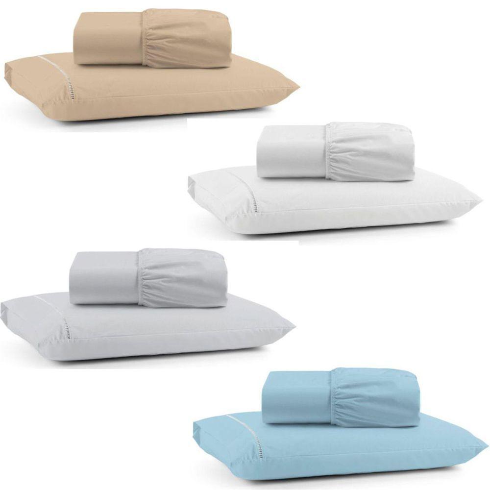 Kit Jogo De Cama Lençol Mirante Solteiro 2 Peças Com 4 Un. Cores 2 - 100% Algodão - 1