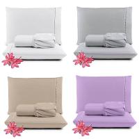 Kit Jogo De Cama Lençol Queen Pratik 3 Peças Com 4 Un. Cores 1 - 100% Poliéster - 1