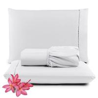 Kit Jogo De Cama Lençol Queen Pratik 3 Peças Com 4 Un. Cores 1 - 100% Poliéster - 2