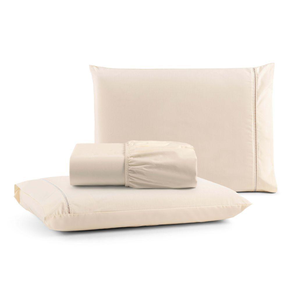 Kit Jogo De Cama Lençol Mirante Queen 3 Peças Com 4 Un. Cores 2 - 100% Algodão - 3