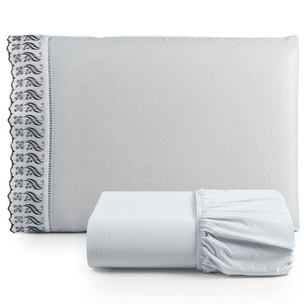 Kit Jogo De Cama Lençol Lese Solteiro 2 Peças Com 4 Un. Cores 2 - 100% Algodão - 2