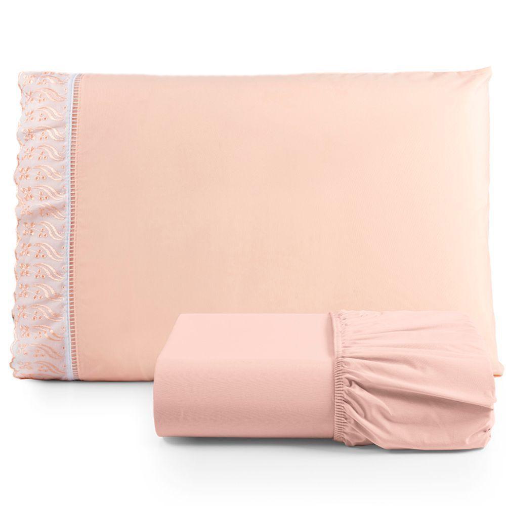Kit Jogo De Cama Lençol Lese Solteiro 2 Peças Com 4 Un. Cores 2 - 100% Algodão - 3