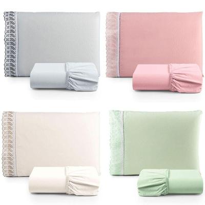 Kit Jogo De Cama Lençol Lese Solteiro 2 Peças Com 4 Un. Cores 2 - 100% Algodão