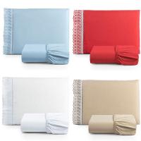 Kit Jogo De Cama Lençol Lese Solteiro 2 Peças Com 4 Un. Cores 1 - 100% Algodão - 1