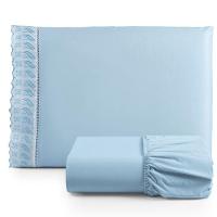 Kit Jogo De Cama Lençol Lese Solteiro 2 Peças Com 4 Un. Cores 1 - 100% Algodão - 2