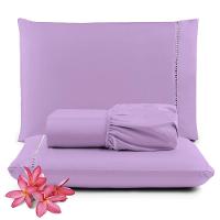 Kit Jogo De Cama Lençol King Pratik 3 Peças Com 4 Un. Cores 1 - 100% Poliéster - 5