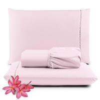 Kit Jogo De Cama Lençol King Pratik 3 Peças Com 4 Un. Cores 2 - 100% Poliéster - 3
