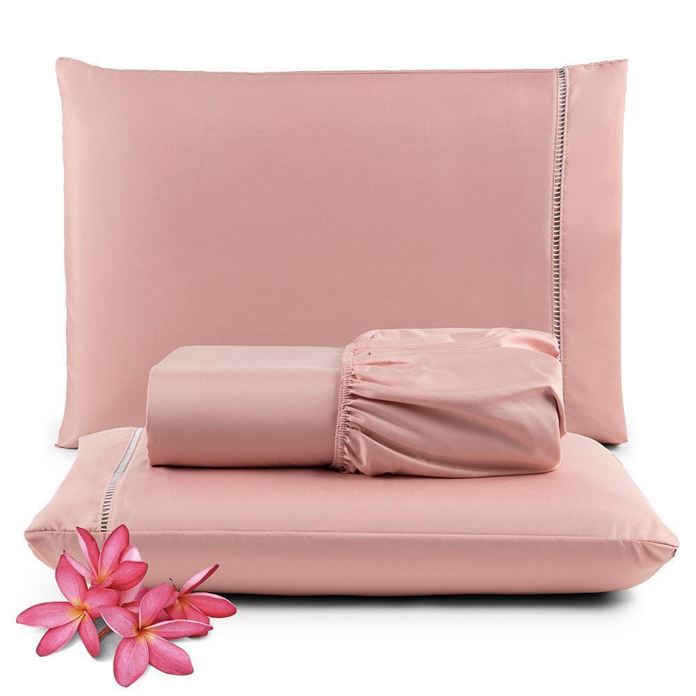 Kit Jogo De Cama Lençol Casal Pratik 3 Peças Com 4 Un. Cores 2 - 100% Poliéster - 4