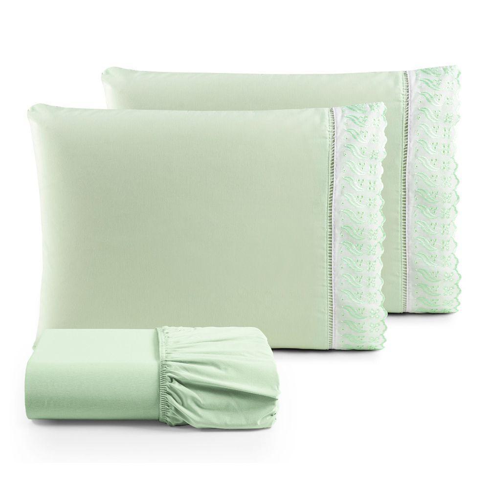 Kit Jogo De Cama Lençol Lese King 3 Peças Com 4 Un. Cores 2 - 100% Algodão - 2