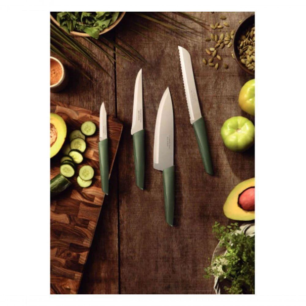 Faca Para Pão Tramontina Lyf 7 Verde Natureza - 2