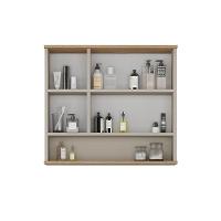 Espelheira Aqua 76cm Estilare Esp4004 Nude/carvalho - 3